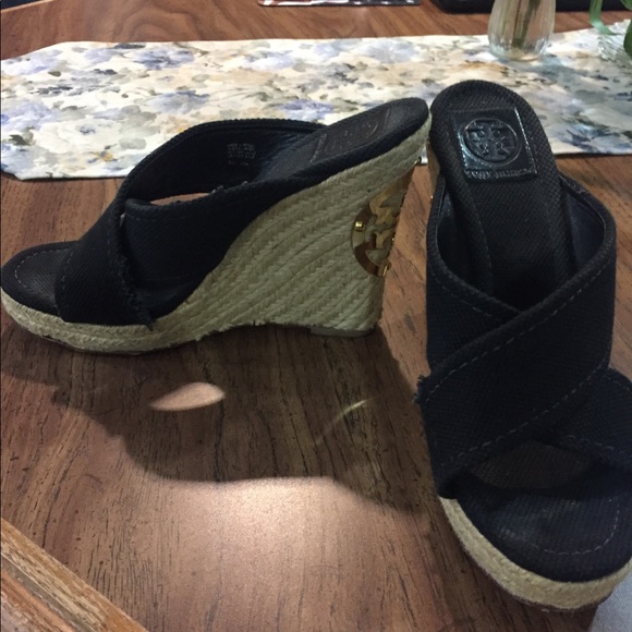Tory Burch Black Wedges - Picture 2 of 5